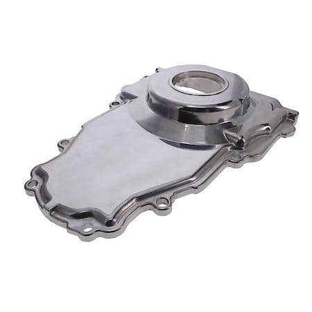 GM LS 1-Piece Polished Aluminum Timing Cover
