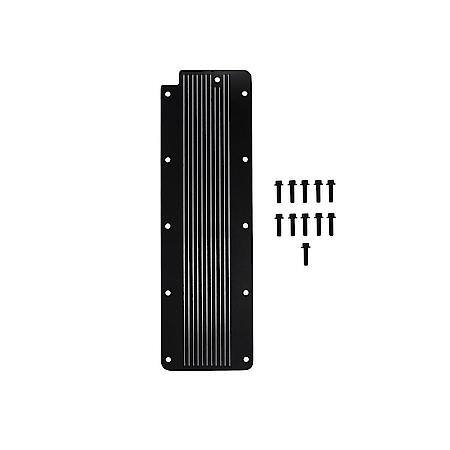 GM LS2, LS3, LS7, LSX Finned Aluminum Engine Valley Cover - Black