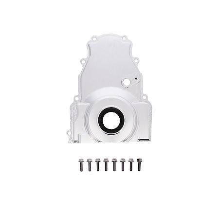 V Series GM LS 1-Piece Aluminum Timing Cover with Cam Sensor Provision