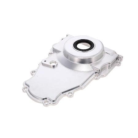 V Series GM LS 1-Piece Aluminum Timing Cover with Cam Sensor Provision