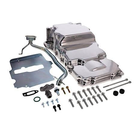 LS Aluminum Low-Profile Retro-Fit Oil Pan with Added Clearance - Polished