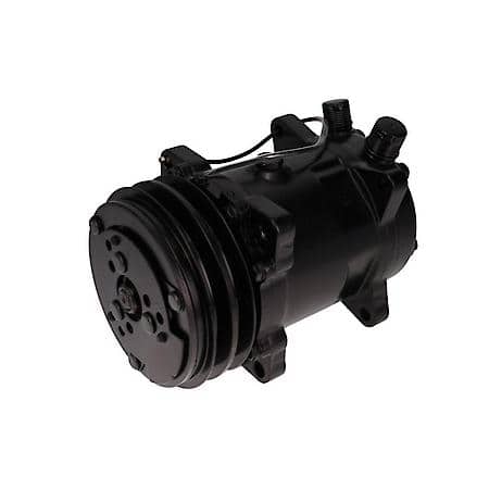 Sanden 508 Style Black Clutch V-Belt A/C Compressor - Black