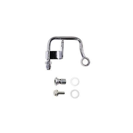 GM Type II Power Steering Pump Mid-Mount Hardline - Chrome