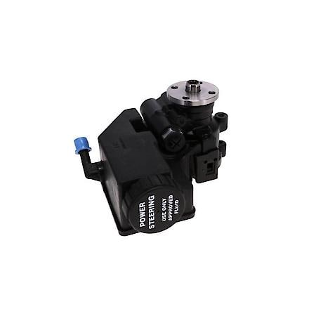 GM Type II Black Power Steering Pump with Integral Reservoir and Pulley Hub