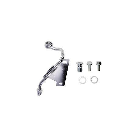 GM Type II Power Steering Pump Low-Mount Hardline - Chrome