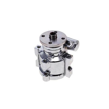 GM Type II Style Chrome Power Steering Pump for Integral Reservoir with Hub