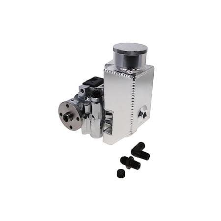 GM Type II Power Steering Pump with Aluminum Reservoir with Hub - Chrome