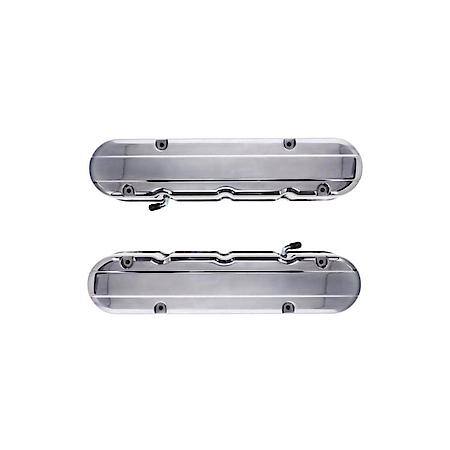 GM LS V8 (4.8L-7.0L) Chrome Cast Aluminum Valve Covers with Smooth Coil Covers