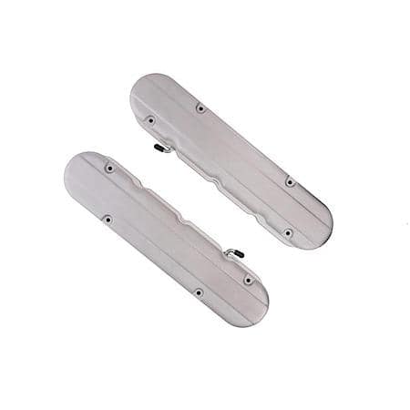 GM LS V8 (4.8L-7.0L) Satin Cast Aluminum Valve Covers with Smooth Coil Covers