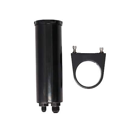 Billet Aluminum Remote Power Steering Reservoir , Black