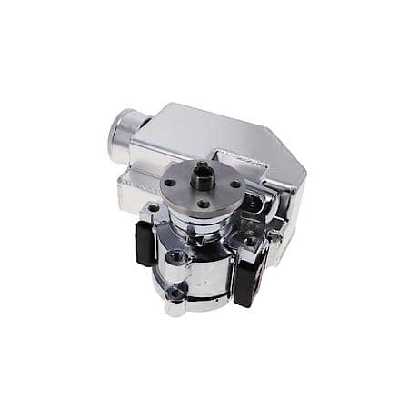 GM Type II Style Chrome Power Steering Pump, 18 oz Reservoir and Hub