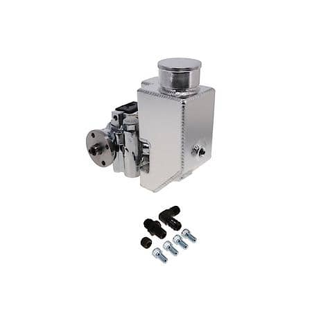 GM Type II Style Chrome Power Steering Pump, 18 oz Reservoir and Hub