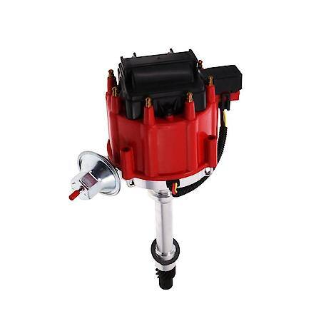 Chevy SB/BB V8 HEI Distributor - Red & Black