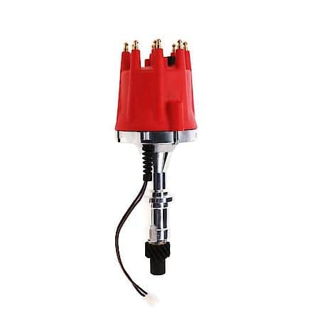 Pontiac V8 Pro Series Pro Billet Distributor - Red