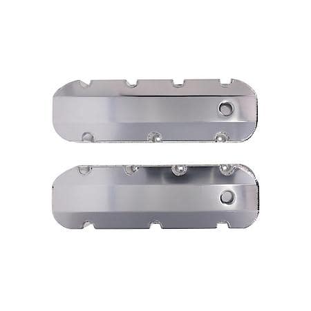 Chevy Big Block V8 (396-454) Clear Anodized Fabricated Aluminum  Valve Covers