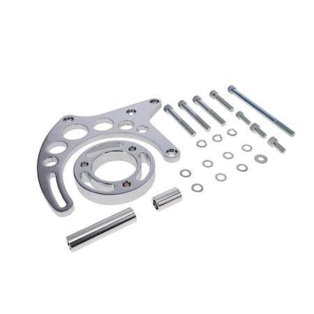 Chevrolet Small Block Long Water Pump Chrome Aluminum  10SI Alternator Bracket