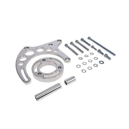 Chevrolet Small Block Long Water Pump Polished Aluminum  10SI Alternator Bracket