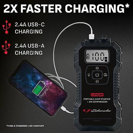 1800A Lithium Car Battery Jump Starter and Portable Power Pack/Jump Box, SL1687