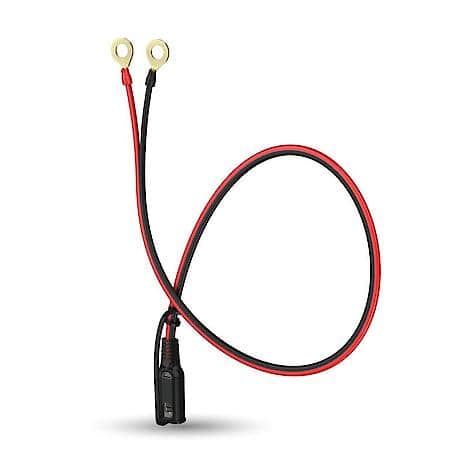 M10 Eyelet to Quick-Connect Cable, 16 AWG, Fits 10mm 3/8 in Battery Posts, SA951