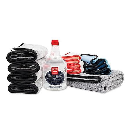 Finest PFM Microfiber Towel Set: Terry Weave & Dual Weave PFM Towels, 14 pc Kit