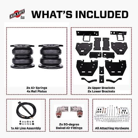 Air Spring; Frame Mount; Up To 7500 Pounds Of Leveling Capacity; Rubber