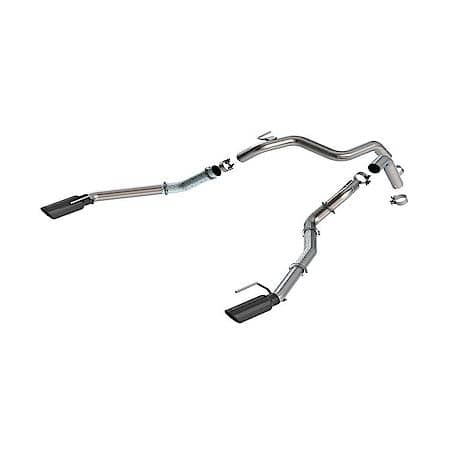 T-304 Stainless Steel, 2-3/4 Inch Diameter, Dual Split Rear Exit
