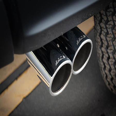 T-304 Stainless Steel, With Mufflers, 2-1/4 Inch Pipe Diameter, Truck Side Exit