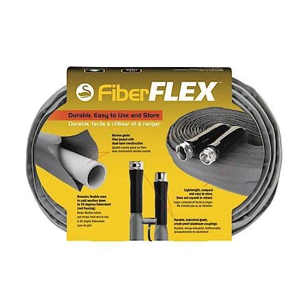 FiberFlex All-Purpose Fabric Hose, 5/8 in. x 50 ft., Grey