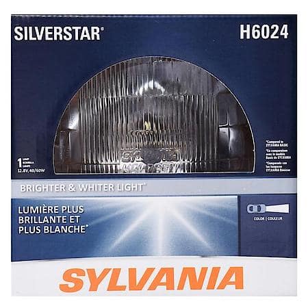 H6024 SilverStar: Sealed Beam Headlight, Brighter and Whiter Light, 1 Pack
