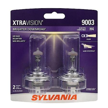 9003 XtraVision: Halogen Headlight Bulb, More Downroad Visibility, 2 Pack