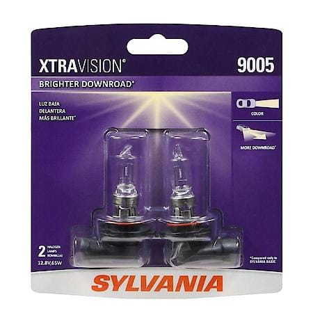 9005 XtraVision: Halogen Headlight Bulb, More Downroad Visibility, 2 Pack