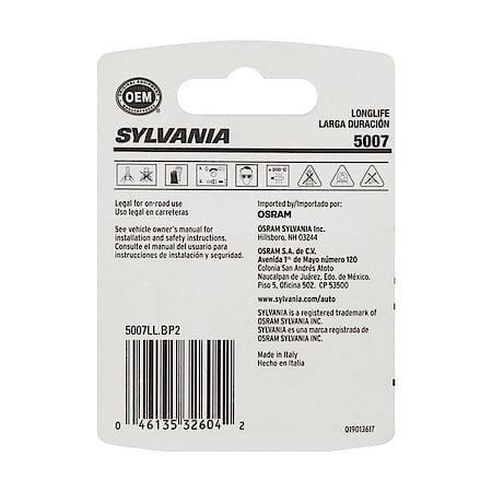 5007 Long Life: Mini Bulb, Standard Performance, 2 Pack