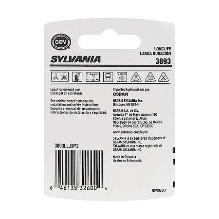 3893 Long Life: Mini Bulb, Standard Performance, 2 Pack