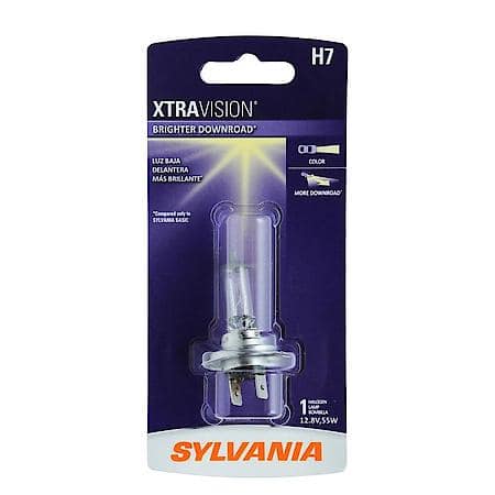 H7 XtraVision: Halogen Headlight Bulb, More Downroad Visibility, 1 Pack
