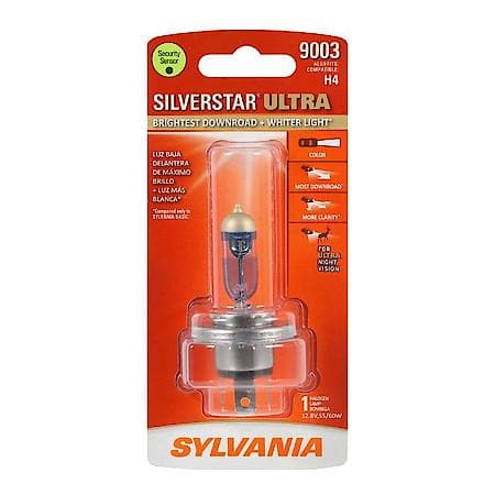 9003 SilverStar Ultra: Halogen Headlight Bulb, Brightest Downroad and Whiter Light, 1 Pack