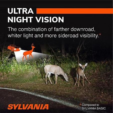 9005 SilverStar Ultra: Halogen Headlight Bulb, Brightest Downroad and Whiter Light, 1 Pack