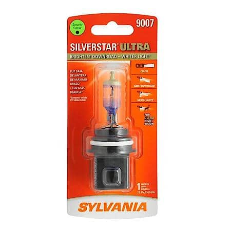 9007 SilverStar Ultra: Halogen Headlight Bulb, Brightest Downroad and Whiter Light, 1 Pack