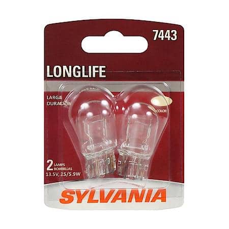 7443 Long Life: Mini Bulb, Standard Performance, 2 Pack