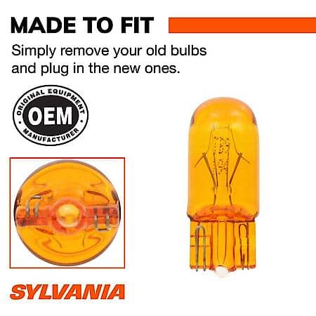 194NA Long Life: Amber Mini Bulb, Standard Performance, 2 Pack