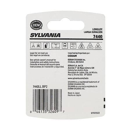 7440 Long Life: Mini Bulb, Standard Performance, 2 Pack