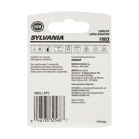 1003 Long Life: Mini Bulb, Standard Performance, 2 Pack