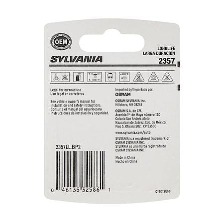 2357 Long Life: Mini Bulb, Standard Performance, 2 Pack