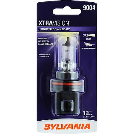 9004 XtraVision: Halogen Headlight Bulb, More Downroad Visibility, 1 Pack