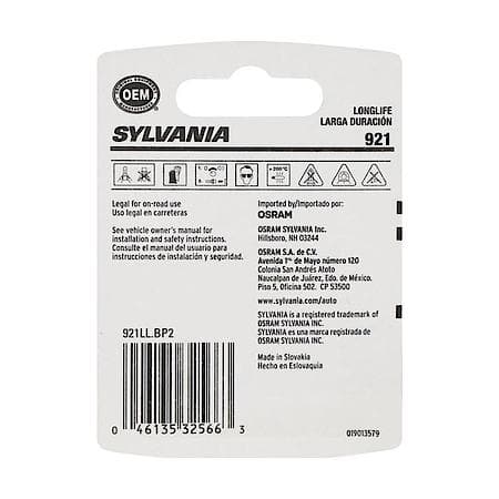 921 Long Life: Mini Bulb, Standard Performance, 2 Pack