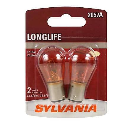 2057A Long Life: Amber Mini Bulb, Standard Performance, 2 Pack