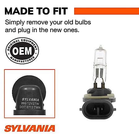 889 Basic: Halogen Fog Bulb, Basic Performance, 1 Pack
