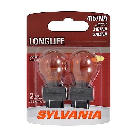 4157NA Long Life: Amber Mini Bulb, Standard Performance, 2 Pack