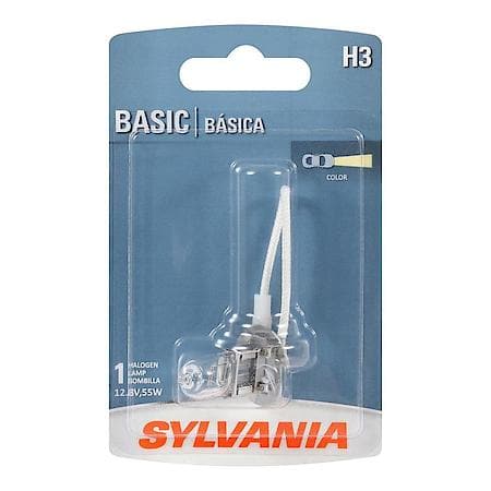 H3 Basic: Halogen Headlight Bulb, Basic Performance, 1 Pack