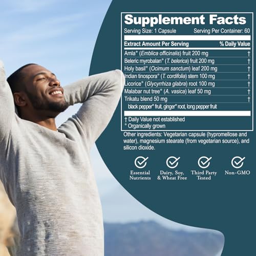 ruved Joylift, Uplifting Herbal Formula with Saffron, Berberine and St. Johns Wort, Promotes Calm and Positive Outlook, Ayurvedic Herbal Supplement, 60 Vegetarian Capsules.