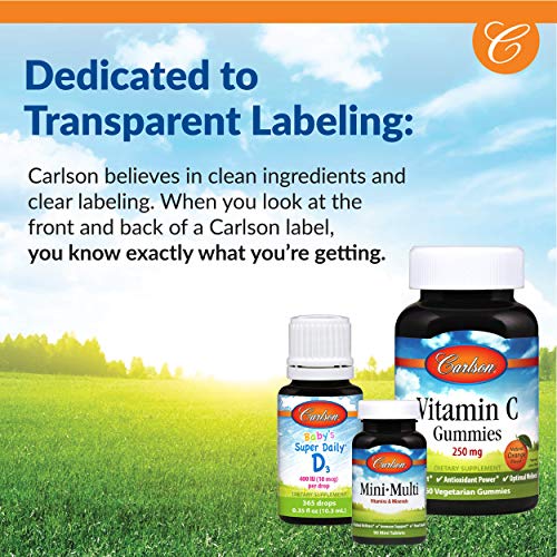 Carlson - Cal-600, 600 mg Calcium, Bone Support, Healthy Teeth & Optimal Wellness, 100+30 Softgels
